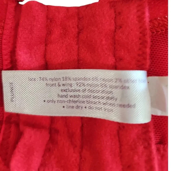 Cacique Lace Plunge Cleavage Solution Underwire Bra Red Size 42DD - Picture 6 of 6